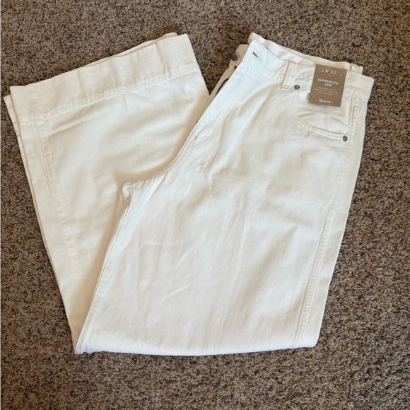 Madewell Denim - NWT! Madewell White Super Wide Denim Jeans